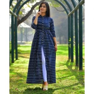 buy long Kurtis with front cut online